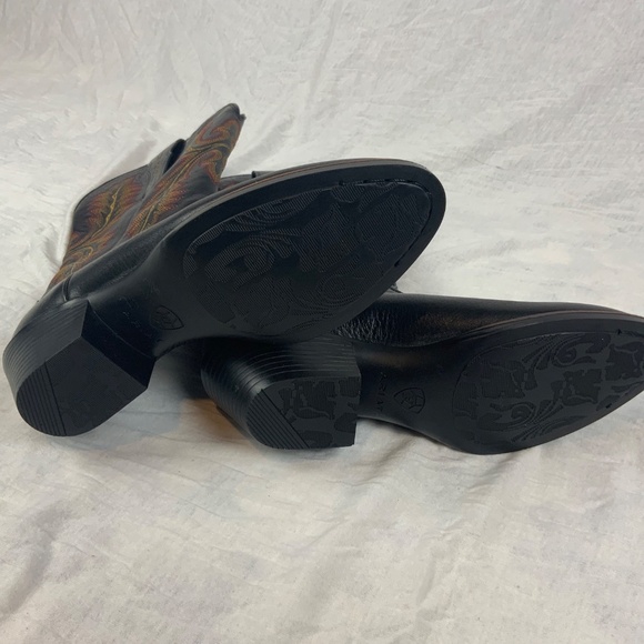 Ariat Heritage Elastic Calf Western Boots — Women’s 7B — Black — New Without Box - Picture 4 of 4